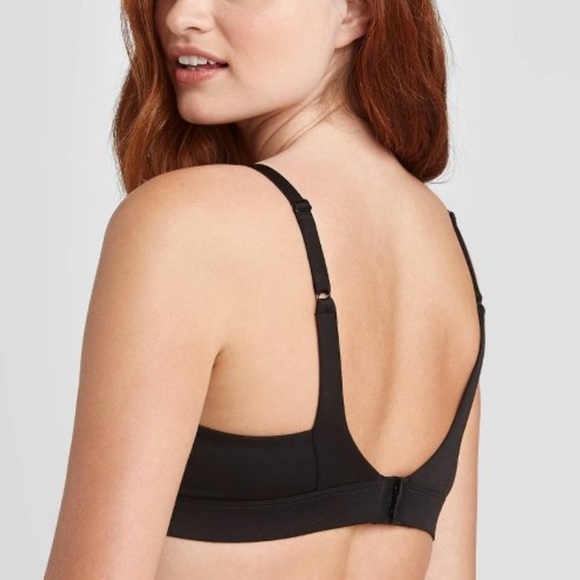 Auden LIKE NEW Black Lightly Lined Wire-Free Natural Shape Smoothing Bra 38DD - Picture 2 of 13